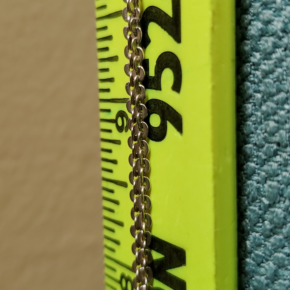 Vintage 925 Silver Necklace, Sweet SUPER Unique Chain, 22 Inches - Picture 7 of 9